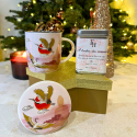 Coffret "JOLI DUO" thé vert & tasse avec infuseur - Collection de Noël