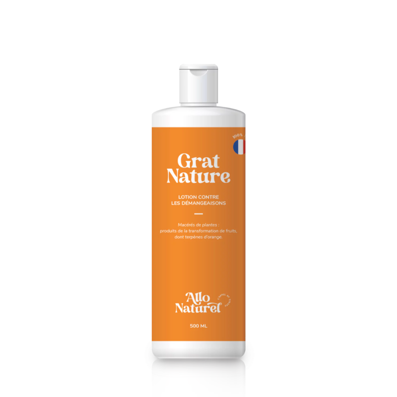 Grat Nature - Lotion contre les démangeaisons et la dermite du cheval - 1 litre