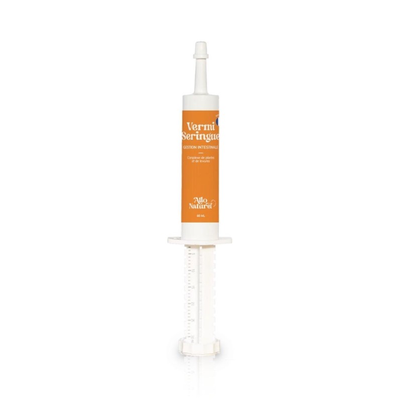 Vermi Seringue chevaux - Soin contre les parasites intestinaux - 60ml
