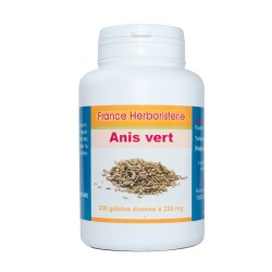 Vasetto da 100 capsule di Anice Verde - Per migliorare la digestione - France Herboristerie