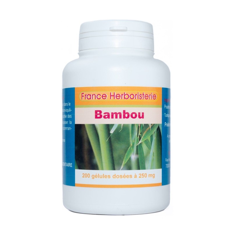 BAMBUS (Thabashir) 120 Kapseln mit einer Dosierung von 300 mg. - France  Herboristerie