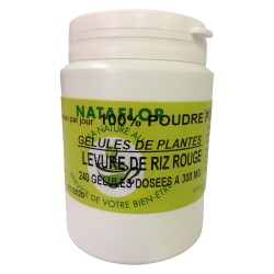 LEVURE ROTER REIS 120 Kapseln mit einer Dosierung von 300 MG. - France Herboristerie