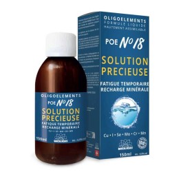 Solución preciosa N°18 - Oligoelementos - grasa temporal, recarga mineral - 150 ml