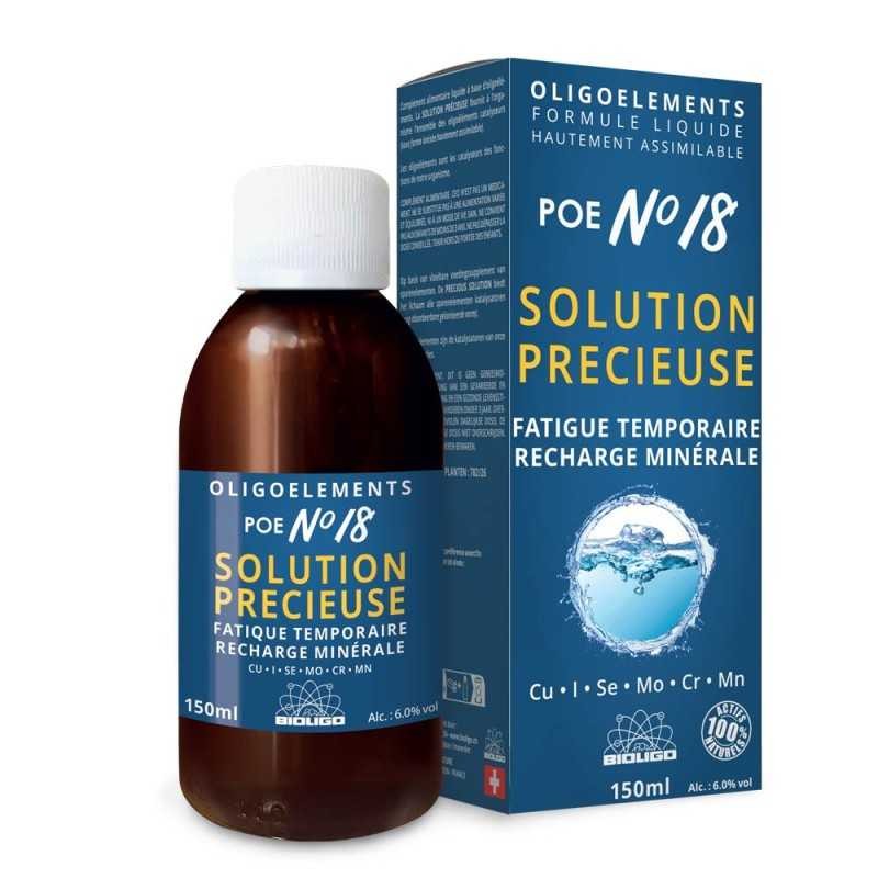 Precious solution N°18 - Oligoelements - Temporary fat, mineral recharge - 150ml