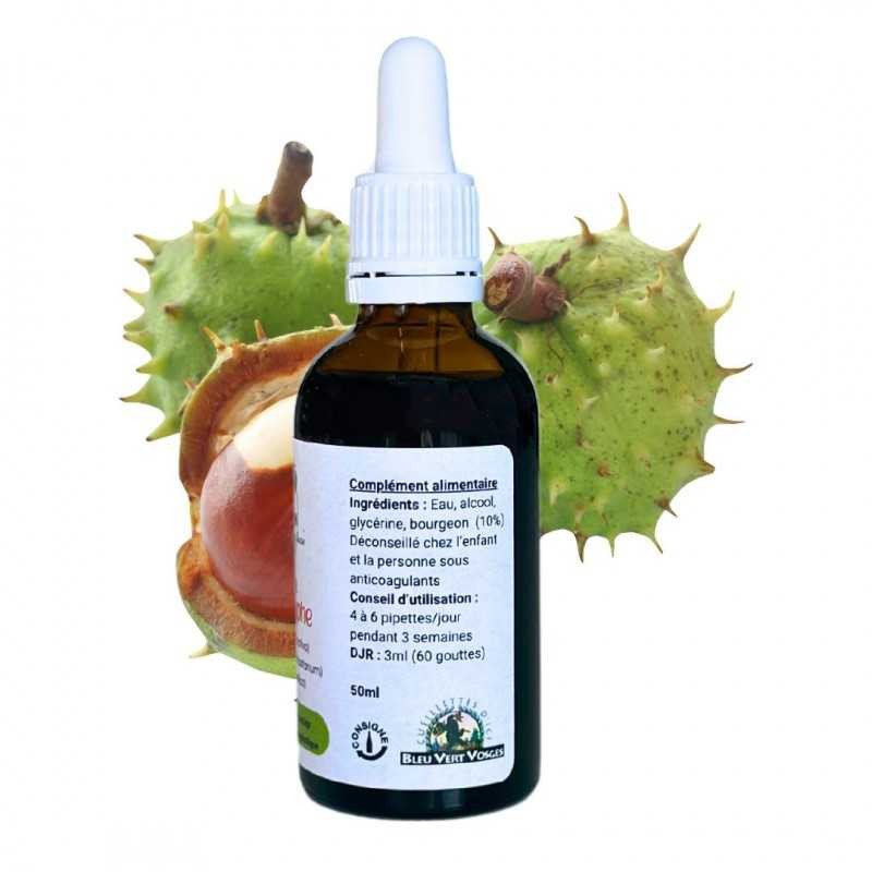 Veine & Lymph Complex - Chestnut, Maronnier, Sorbier - Gemmotherapy bottiglia 50ml