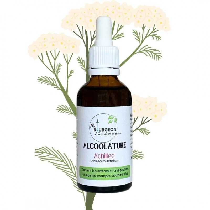 Alcolatura di Achillea Millefeuille - Achillea millefolium - bottiglia 50ml