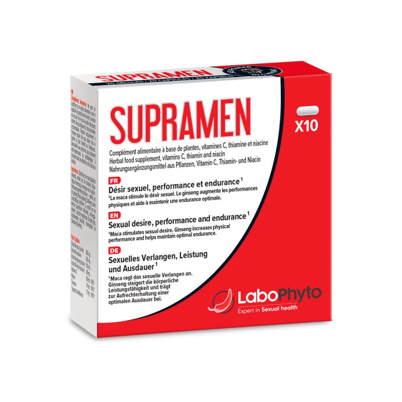 Supramen - Énergie et vitalité masculine - 10 gélules Labophyto