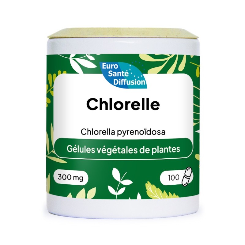 Gélules de Chlorelle - Chlorella pyrenoïdose - 100 gélules dosées à 300mg