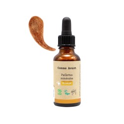 Paillettes Minérales Bio teinte BRONZE - Version 1 - 30 ml - Comme Avant