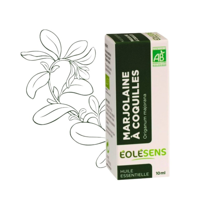 Huile essentielle Marjolaine à Coquilles Bio (Origanum majorana) - 10ml - Éolésens