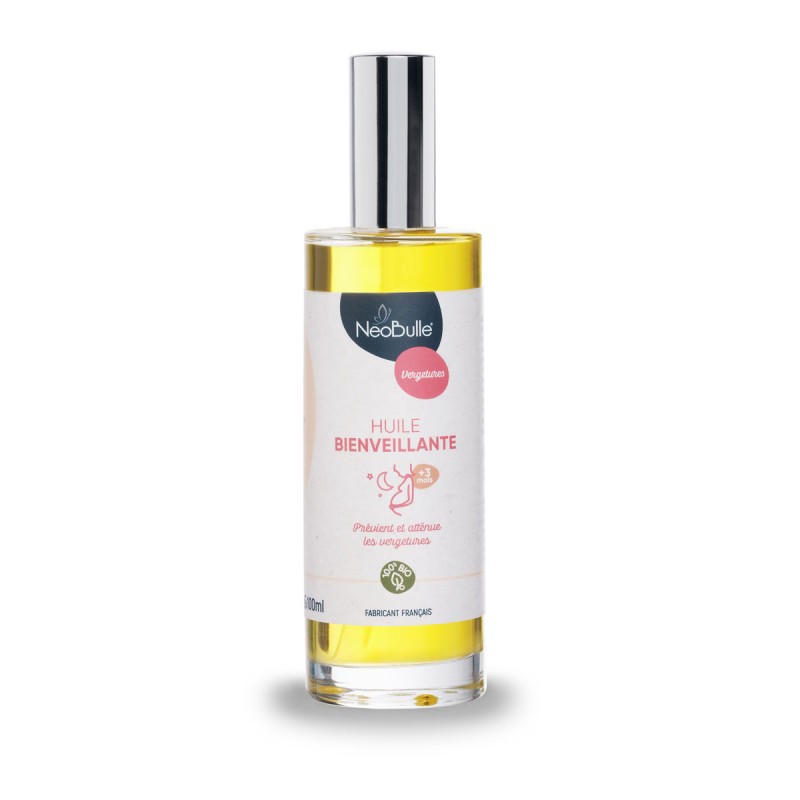 Huile Bienveillante Vergetures Bio – Néobulle | Soin intense grossesse