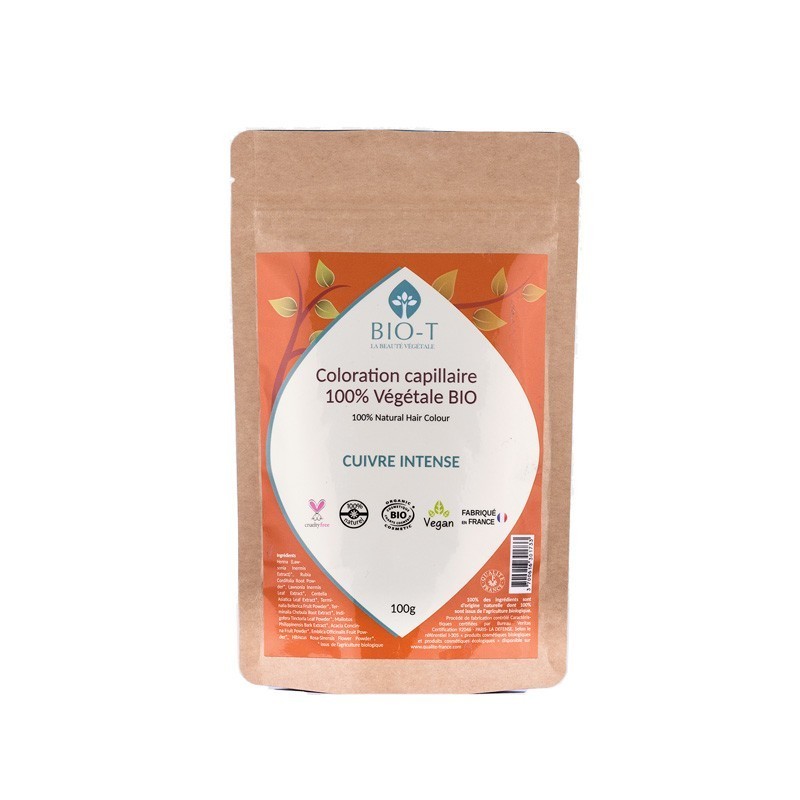 Cuivré Intense Coloration Végétale 100% végétale BIO - 100g
