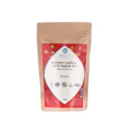 Coloration capillaire ROUGE 100% végétale BIO - 100g