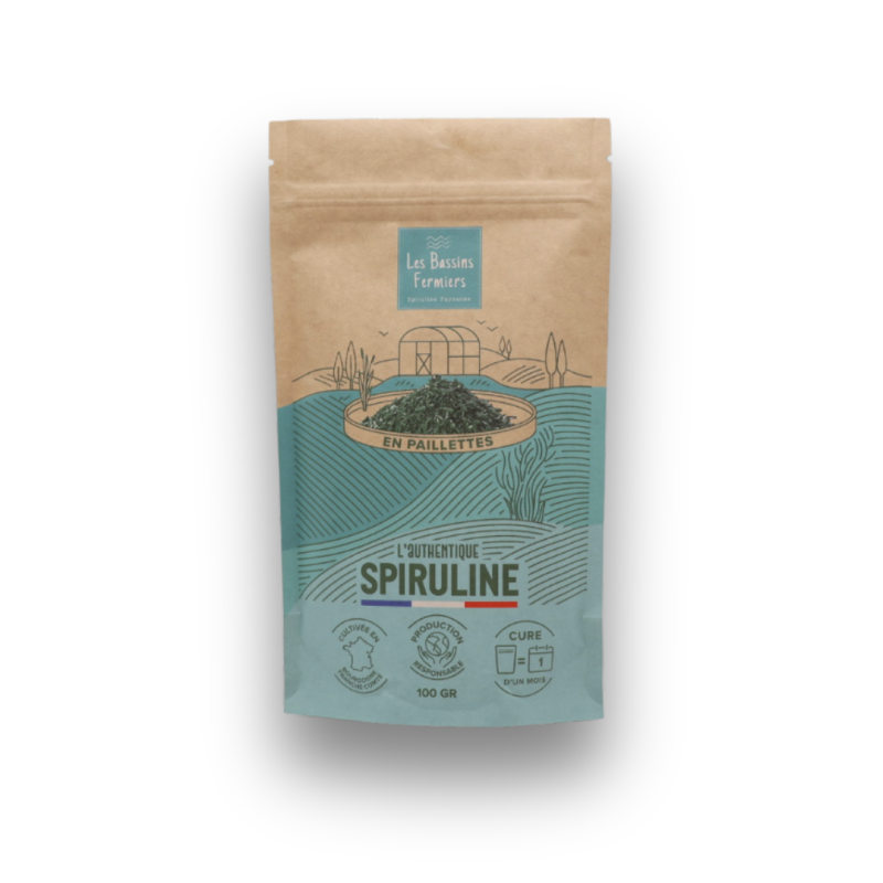 L’Authentique Spiruline en Paillettes 100g
