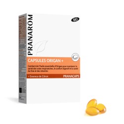 Capsules Origan + BIO - 30 capsules Pranacaps - Pranarôm