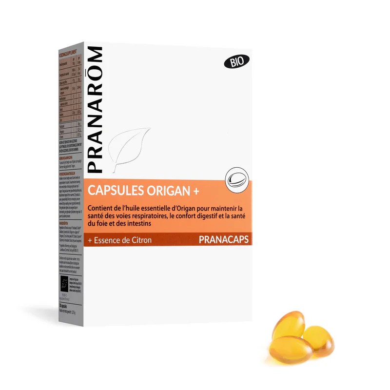 Capsules Origan + BIO - 30 capsules Pranacaps - Pranarôm