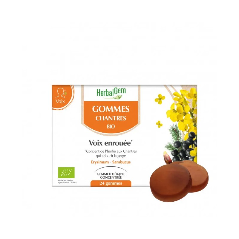 Gommes Chantres BIO - Herbalgem - 24 gommes