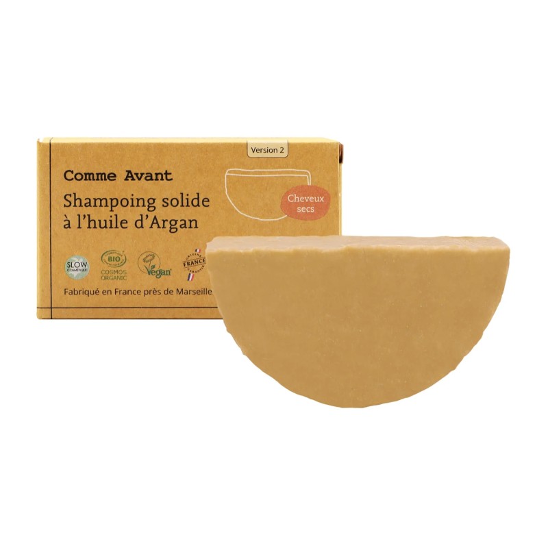 Shampoing Solide Cheveux Secs & Abîmés à l’Huile d’Argan - Version 2 - Comme Avant