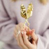 Pince à thé dorée en forme d’ananas - Infuseur à tisane en acier inoxydable pour tisane en vrac