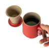 Tasse à infusion avec filtre intégré – mug infuseur en porcelaine