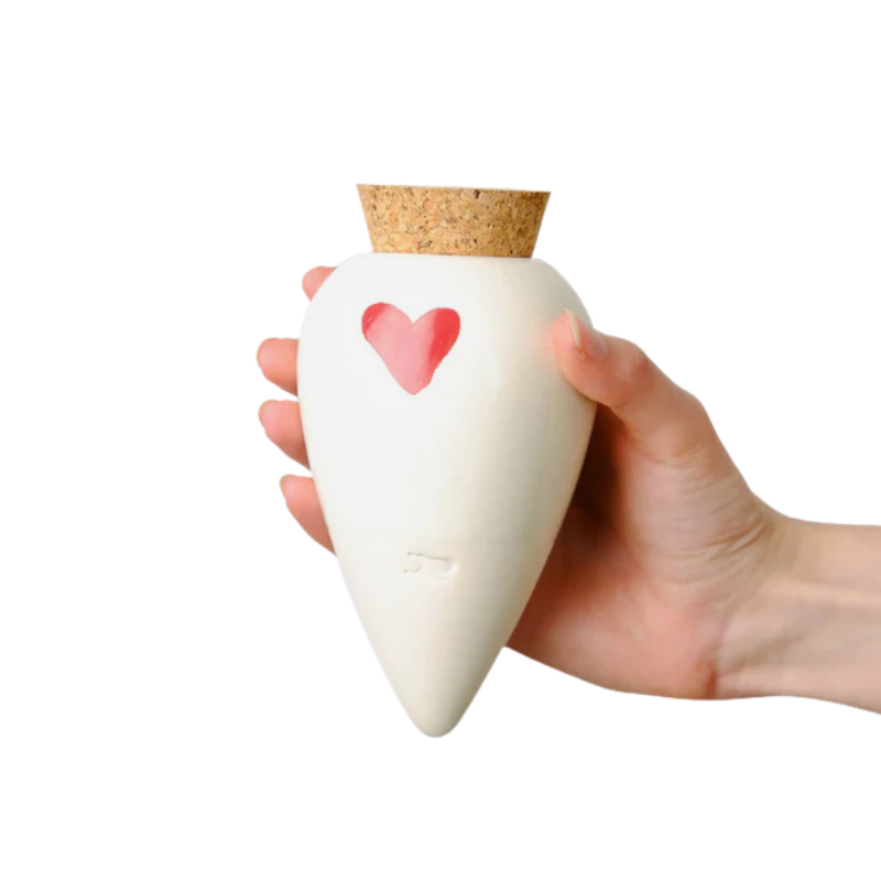 Olla Cœur en terre cuite – arrosage autonome naturel pour plantes