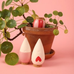 Trio Mini Ollas Les Lovers - Arrosage autonome naturel pour petites plantes