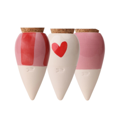 Trio Mini Ollas Les Lovers - Arrosage autonome naturel pour petites plantes