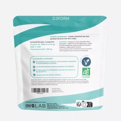 Vitamine D3 vegan issue du lichen bio 60 comprimés