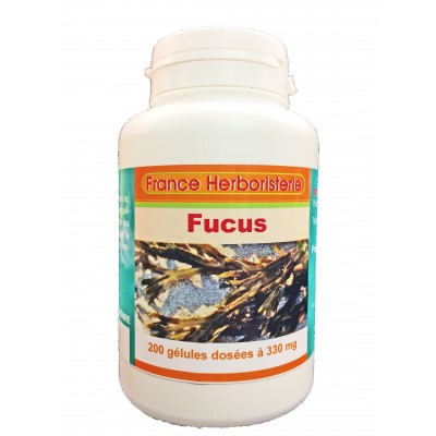 FUCUS-Blasenkapseln 200 Kapseln mit einer Dosierung von 330 mg reinem Pulver.