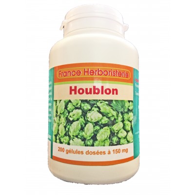 GELULES HOUBLON cône 200 mg.