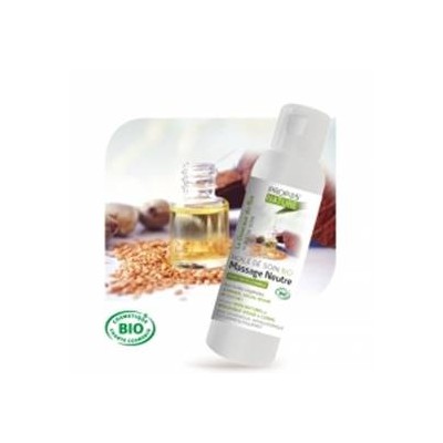 L'huile de soin massage NEUTRE BIO 200 ML.