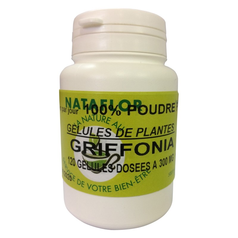 GRiFFONIA simplicifolia KAPSELN mit einer Dosierung von 300 mg. 120 Kapseln.