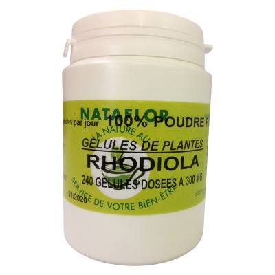 RHODIOLA GELES 240 Kapseln mit einer Dosierung von 300 mg
