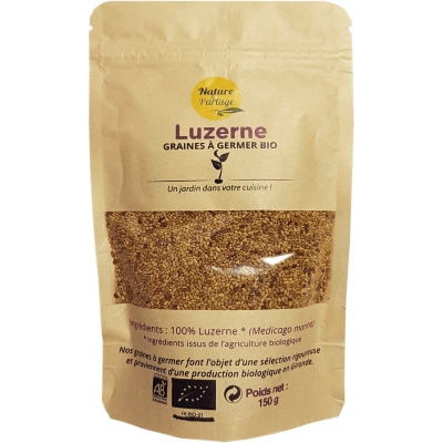Bio Luzerne (Alfalfa) Samen zum Keimen - 150 g