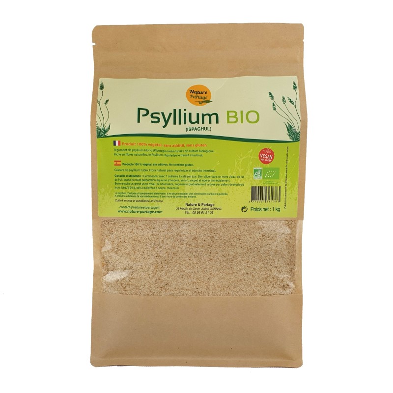 Psyllium blond BIO 1 kilo.