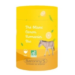 Infusettes Thé blanc, Citron, Romarin - Barrony's