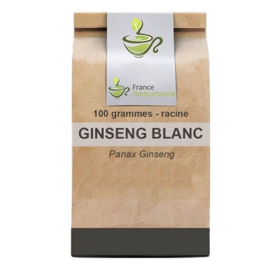 Tisane Ginseng blanc racine 100 GRS Panax ginseng