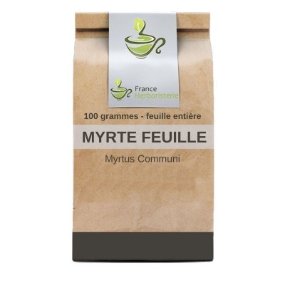 Tisane Myrte feuille ENTIERE 100 GRS Myrtus communis.