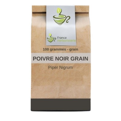 Tisane Poivre noir grain extra 100 GRS Piper nigrum.