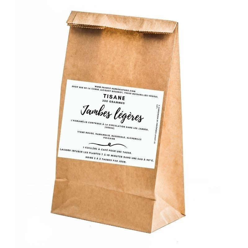 Tisane "jambes légères" paquet de 200 grs.
