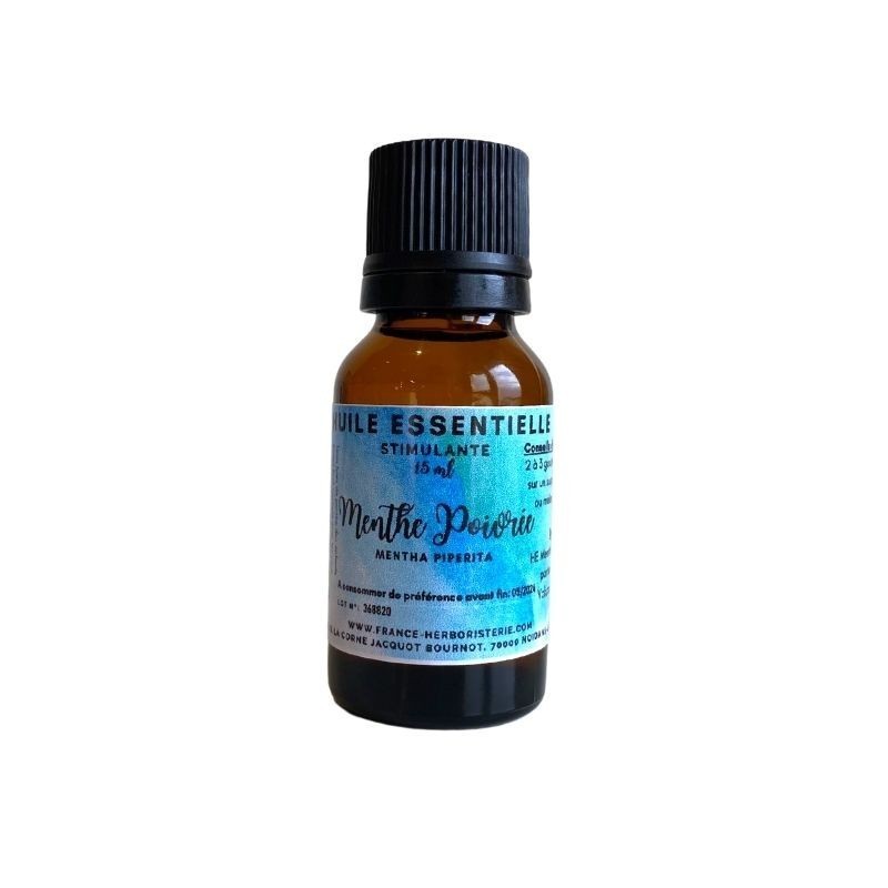 HUILE ESSENTIELLE MENTHE POIVREE Mentha piperita 15 ml. HUILE ESSENTIELLE MENTHE POIVREE Mentha piperita 15 ml.