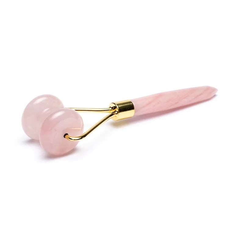 Rouleau de massage visage - Quartz Rose