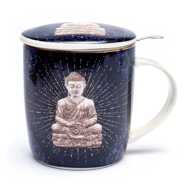 Kräuterteetasse mit Infusor - Buddha