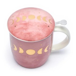 Kräuterteetasse mit Infusor - Mondphasen