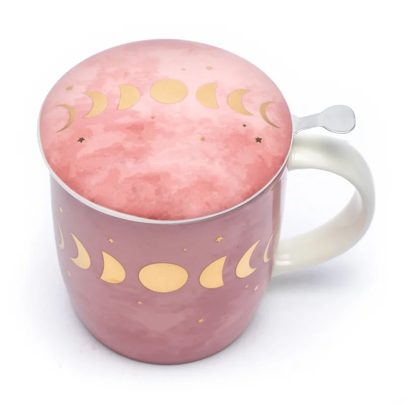 Kräuterteetasse mit Infusor - Mondphasen