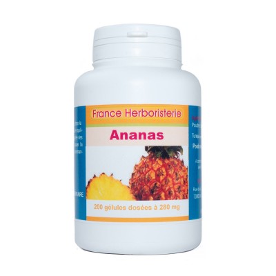 ANANAS-GELIKÖSE Stange 200 Kapseln mit einer Dosierung von 280 mg.