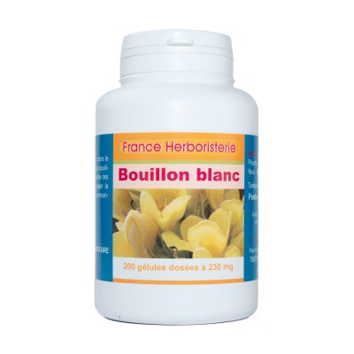 GELULES BOUILLON BLANC 200 gélules dosées à 230 mg - France Herboristerie