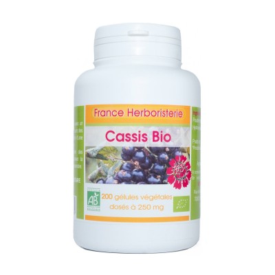 200 gélules CASSIS BIO AB dosées à 250 mg