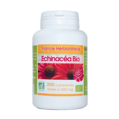 ECHINACEA racine BIO AB 200 comprimés dosées à 400 mg.