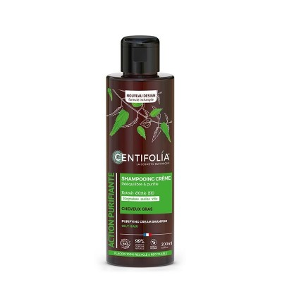 Shampooing cheveux gras 200ml Ortie & Kératine Végétale - CENTIFOLIA